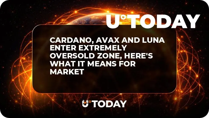 Cardano, AVAX and LUNA Enter Extremely Oversold Zone, Here's What It Means for Market