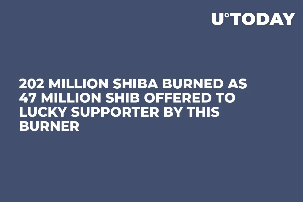 202 Million Shiba Burned as 47 Million SHIB Offered to Lucky Supporter by This Burner
