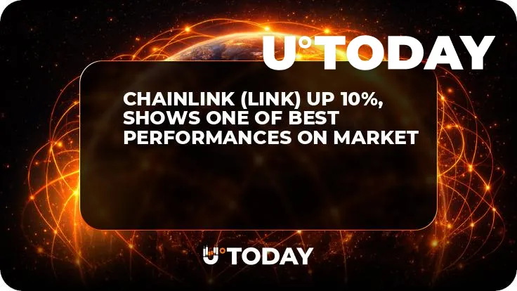 Chainlink (LINK) up 10%, Shows One of Best Performances on Market