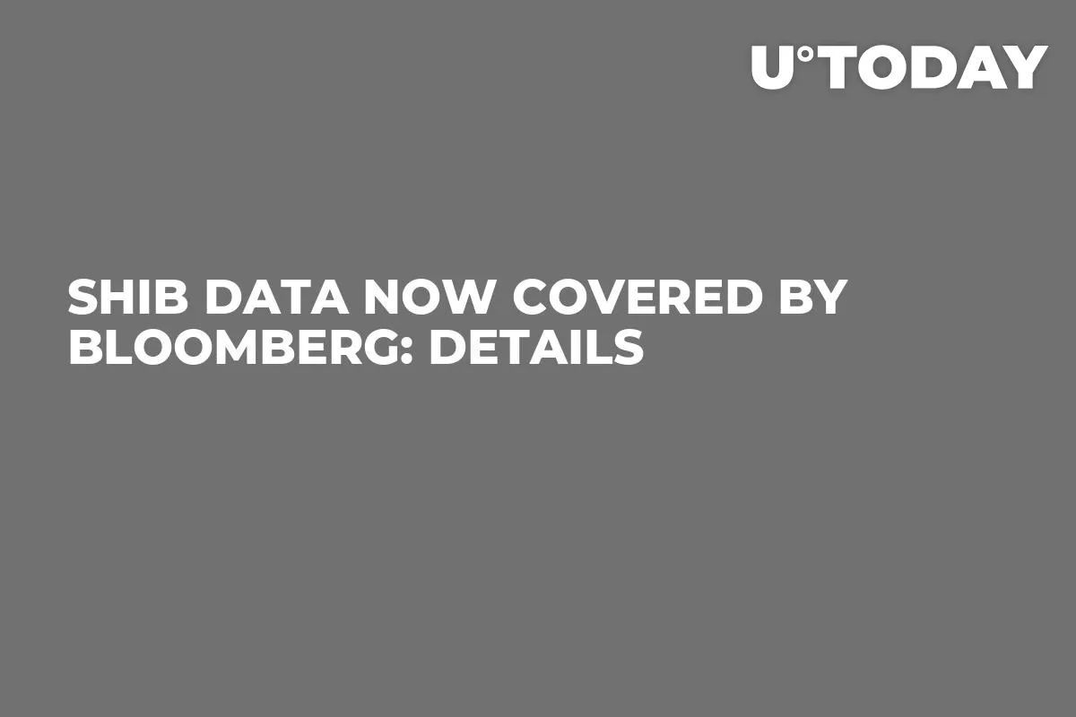 SHIB Data Now Covered by Bloomberg: Details