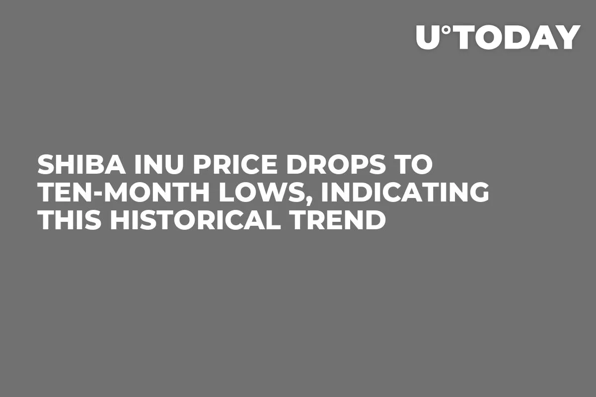 Shiba Inu Price Drops to Ten-Month Lows, Indicating This Historical Trend