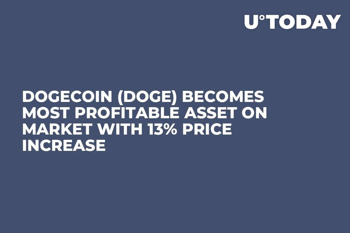 Dogecoin (DOGE) Becomes Most Profitable Asset on Market with 13% Price Increase