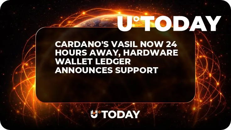 Cardano's Vasil Now 24 Hours Away, Hardware Wallet Ledger Announces Support