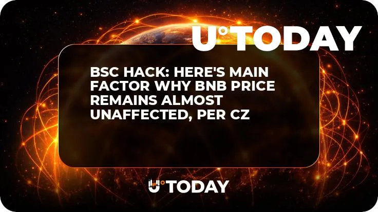 BSC Hack: Here's Main Factor Why BNB Price Remains Almost Unaffected, Per CZ