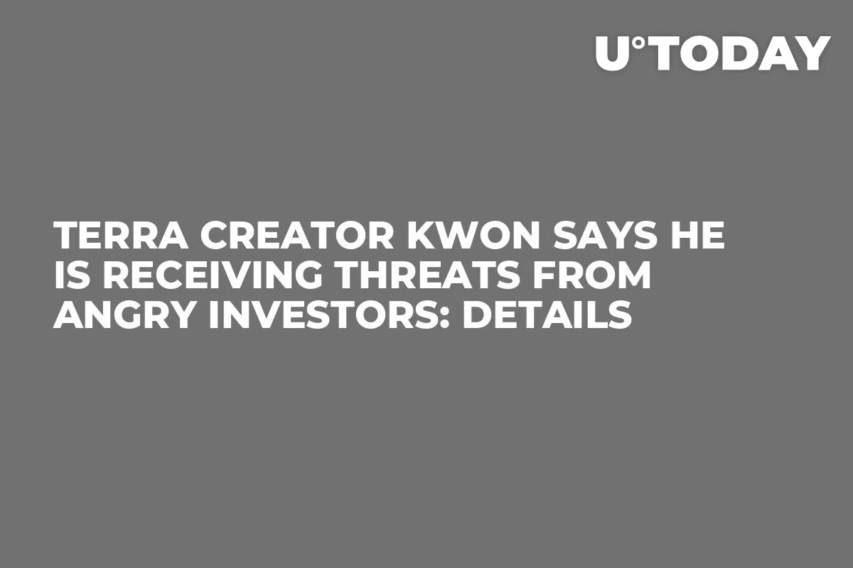Terra Creator Kwon Says He Is Receiving Threats from Angry Investors: Details