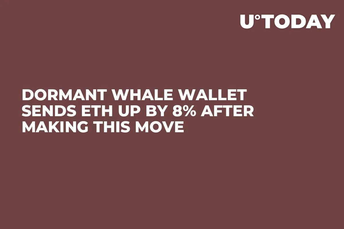 Dormant Whale Wallet Sends ETH Up by 8% After Making This Move