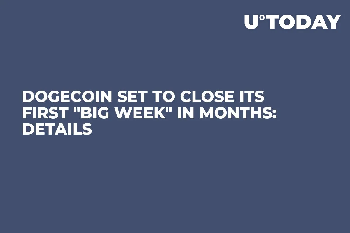 Dogecoin Set To Close Its First "Big Week" in Months: Details