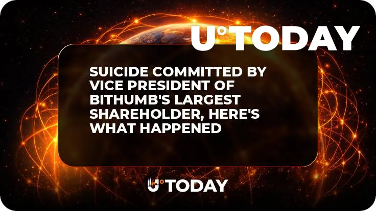 Suicide Committed by Vice President of Bithumb's Largest Shareholder, Here's What Happened