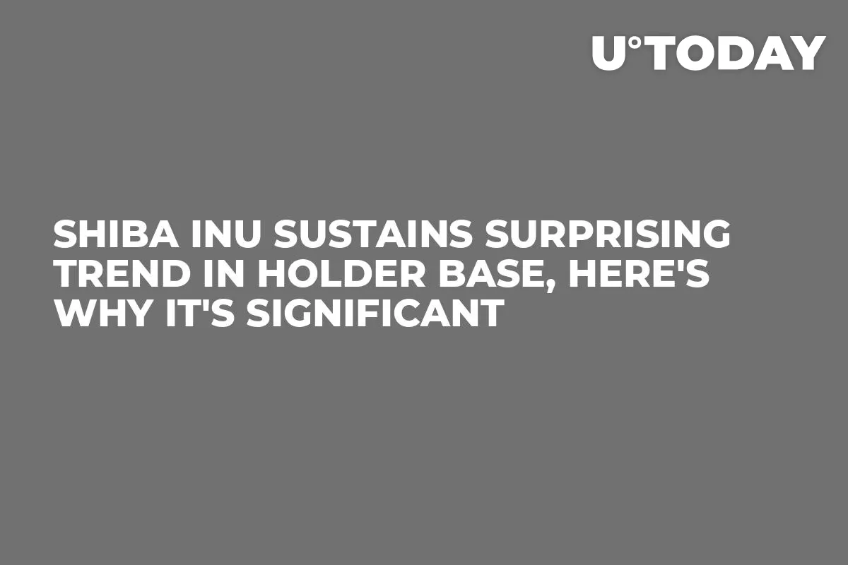Shiba Inu Sustains Surprising Trend in Holder Base, Here's Why It's Significant