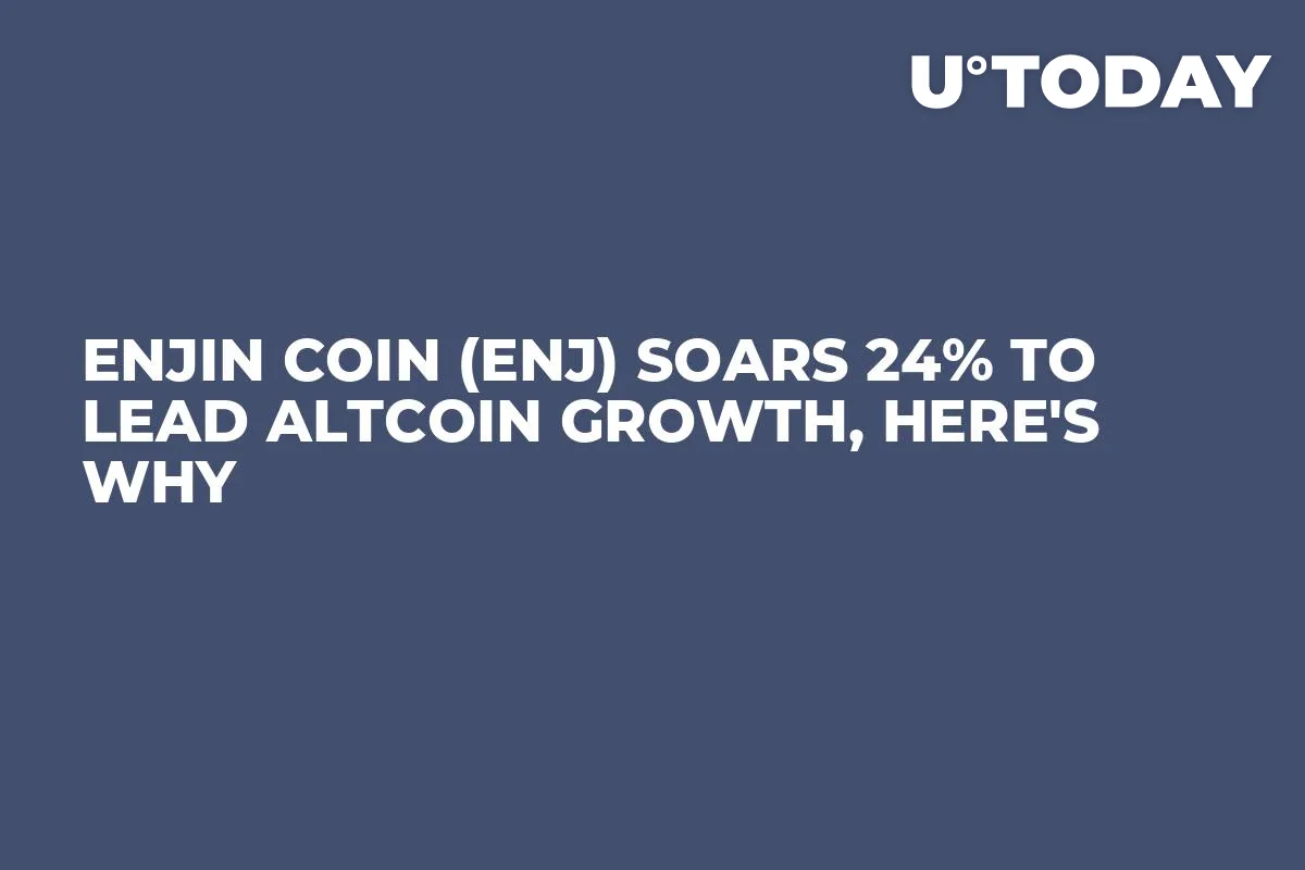 Enjin Coin (ENJ) Soars 24% to Lead Altcoin Growth, Here's Why
