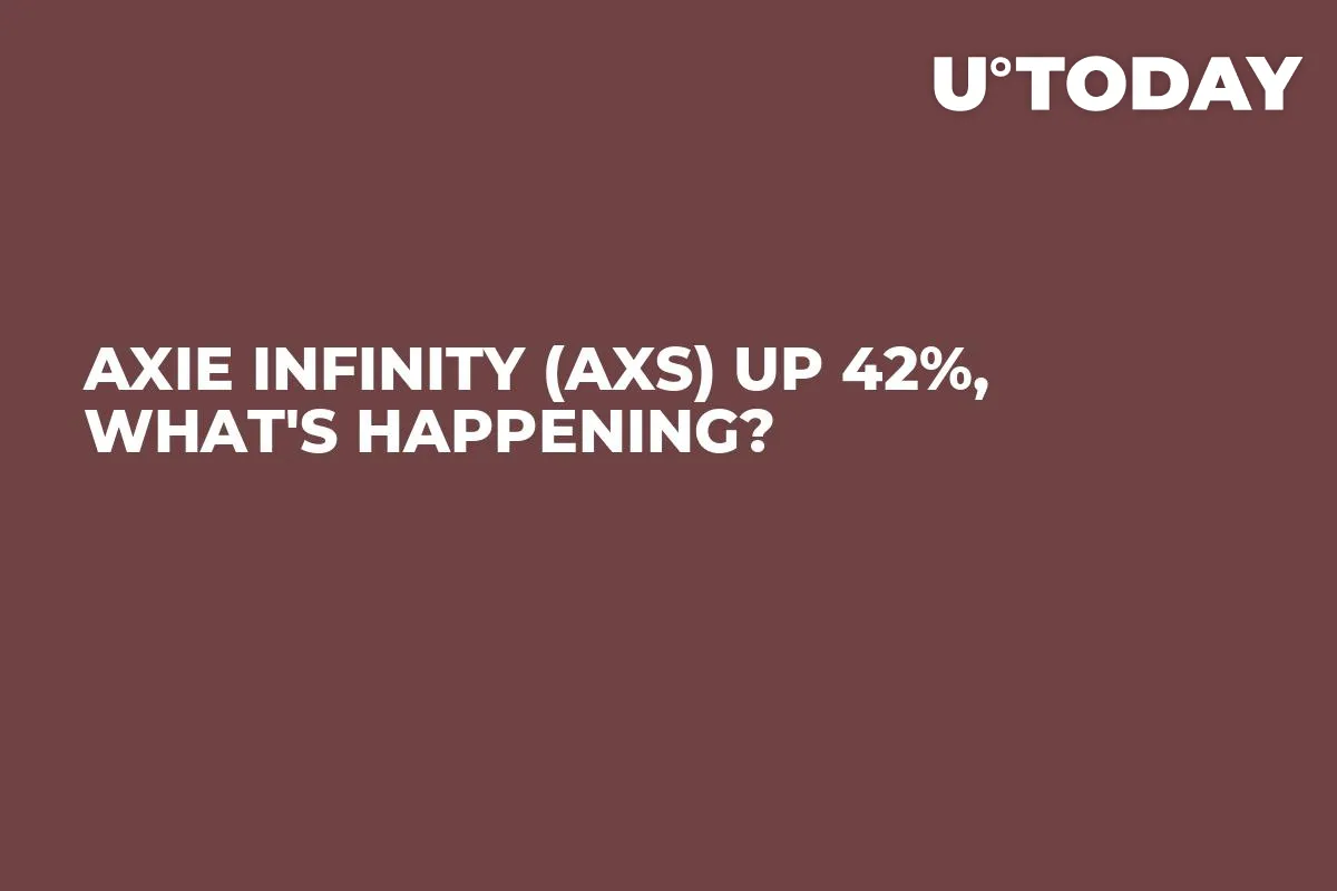 Axie Infinity (AXS) up 42%, What's Happening?