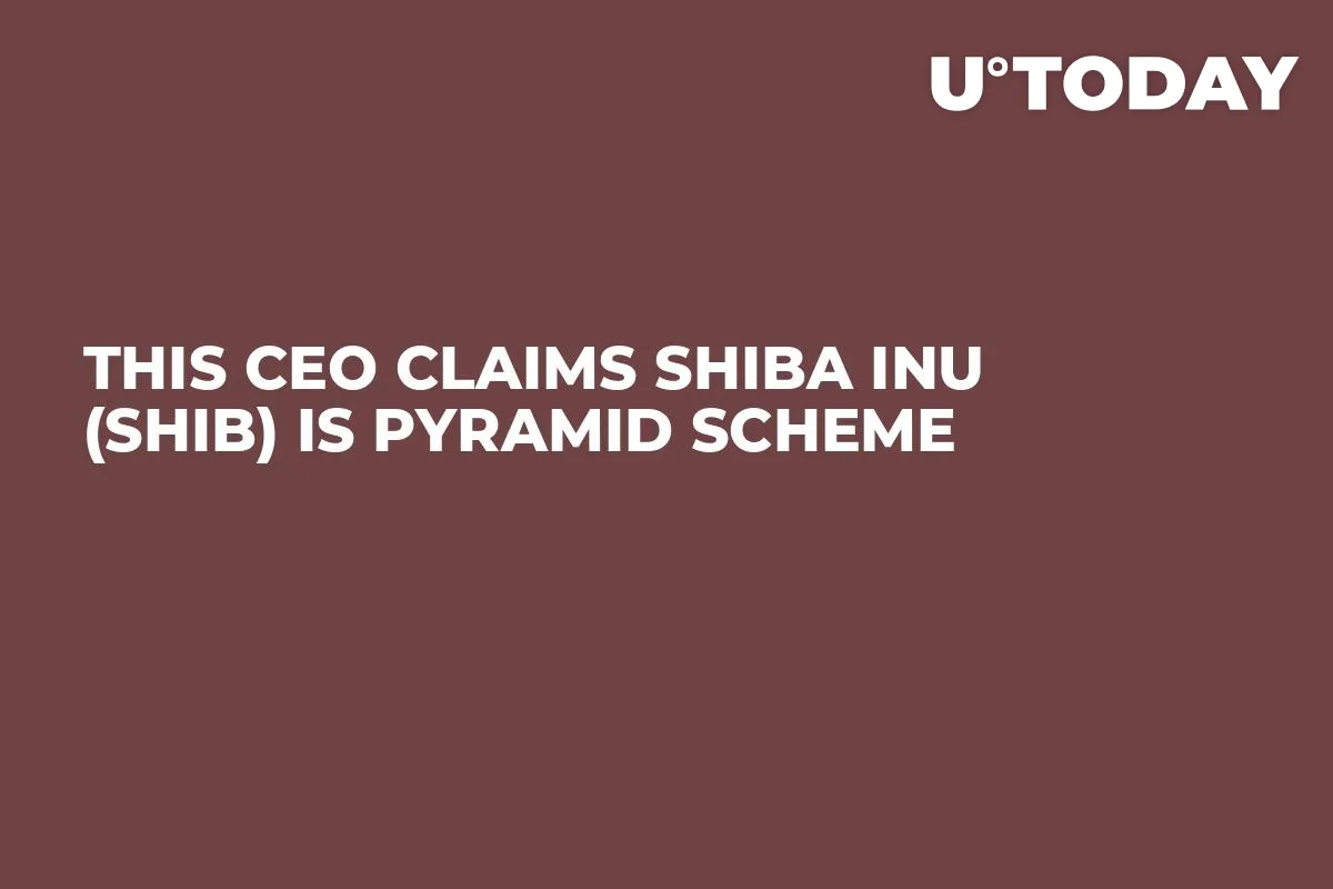 This CEO Claims Shiba Inu (SHIB) Is Pyramid Scheme
