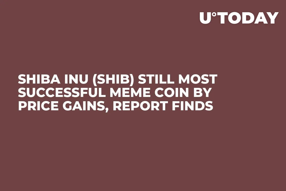 Shiba Inu (SHIB) Still Most Successful Meme Coin by Price Gains, Report Finds