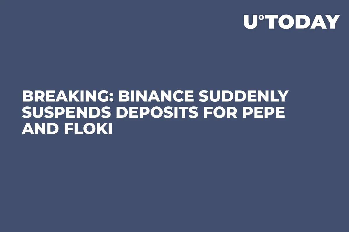 Breaking: Binance Suddenly Suspends Deposits for PEPE and FLOKI