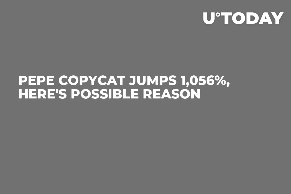 PEPE Copycat Jumps 1,056%, Here's Possible Reason