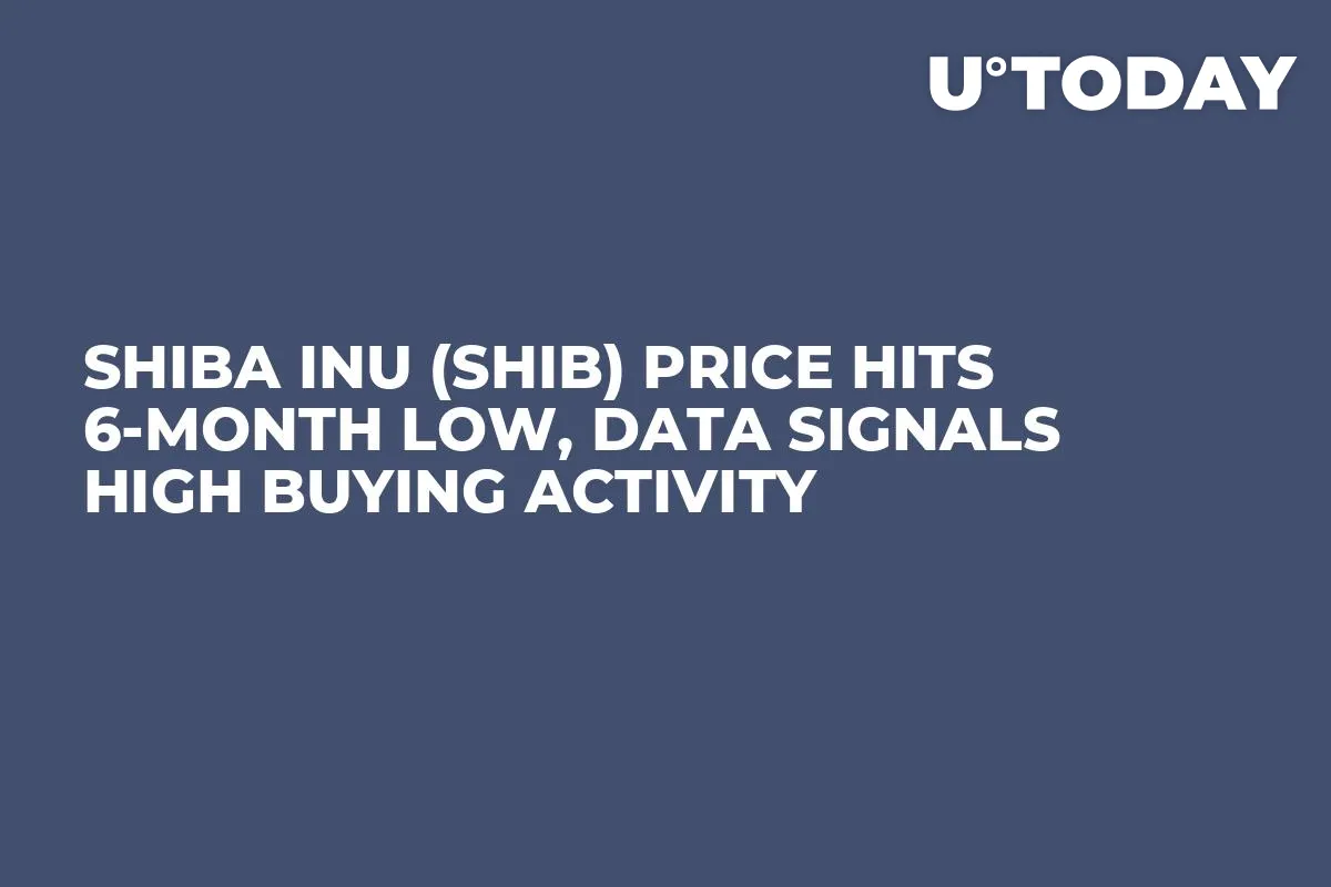 Shiba Inu (SHIB) Price Hits 6-Month Low, Data Signals High Buying Activity