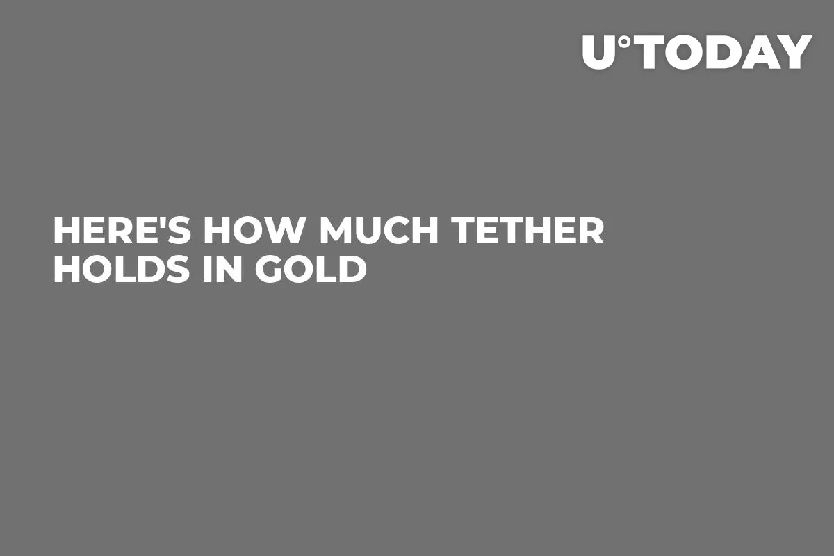 Here's How Much Tether Holds in Gold