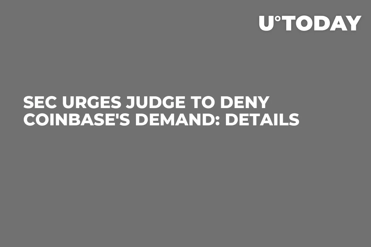 SEC Urges Judge to Deny Coinbase's Demand: Details
