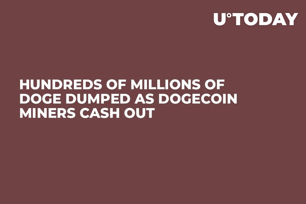 Hundreds of Millions of DOGE Dumped as Dogecoin Miners Cash Out
