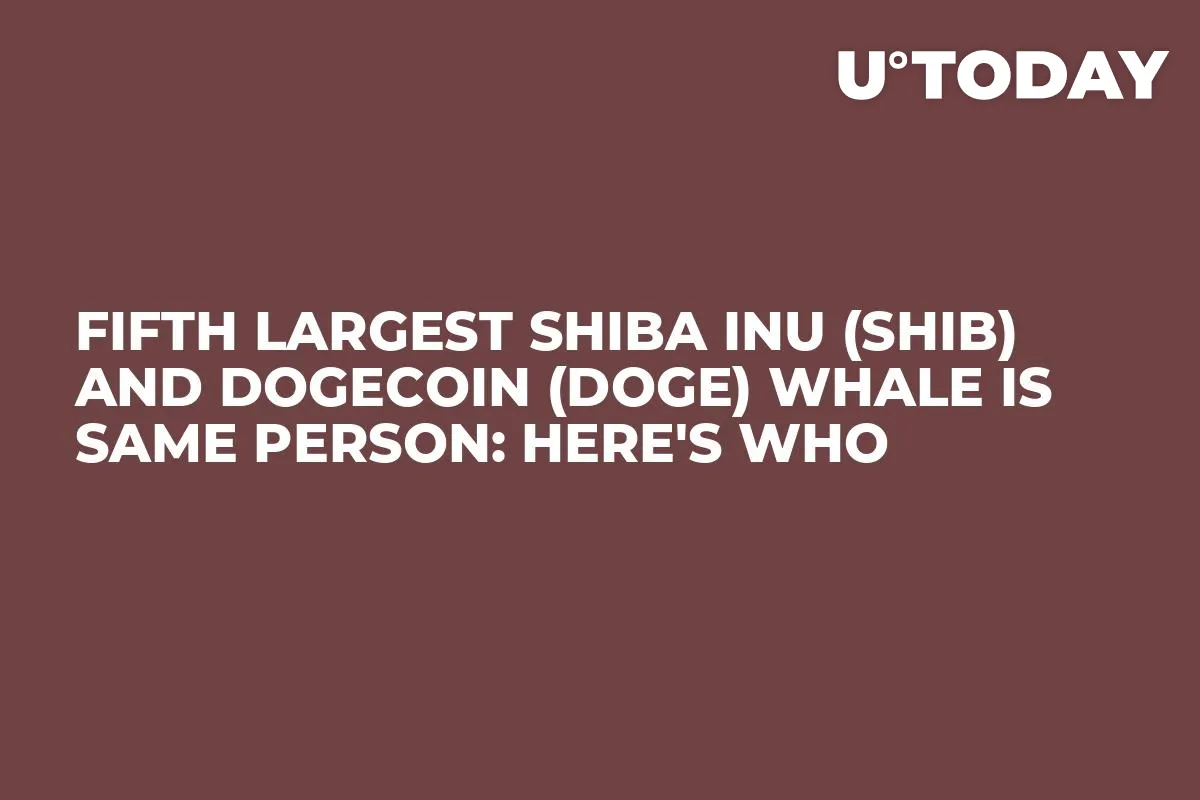 Fifth Largest Shiba Inu (SHIB) and Dogecoin (DOGE) Whale Is Same Person: Here's Who