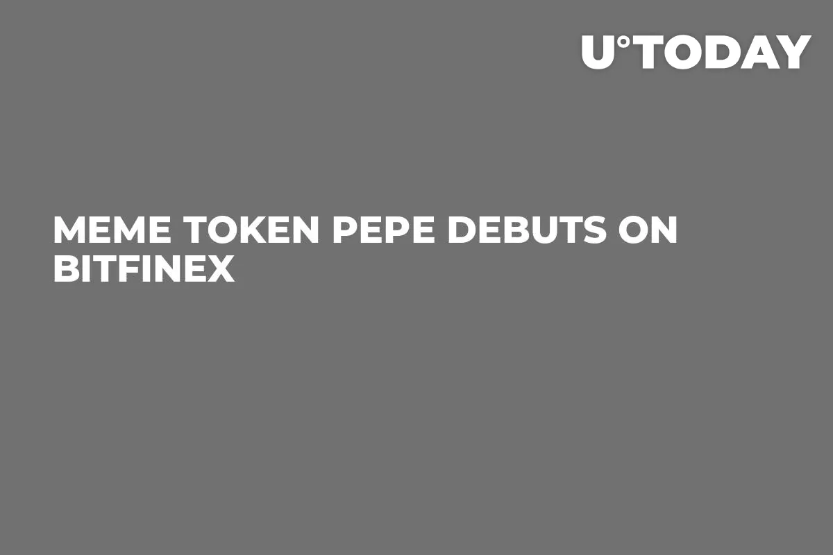 Meme Token PEPE Debuts on Bitfinex