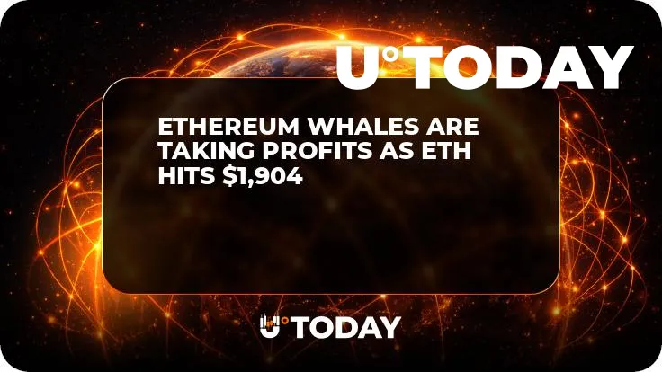 Ethereum Whales Are Taking Profits as ETH Hits $1,904