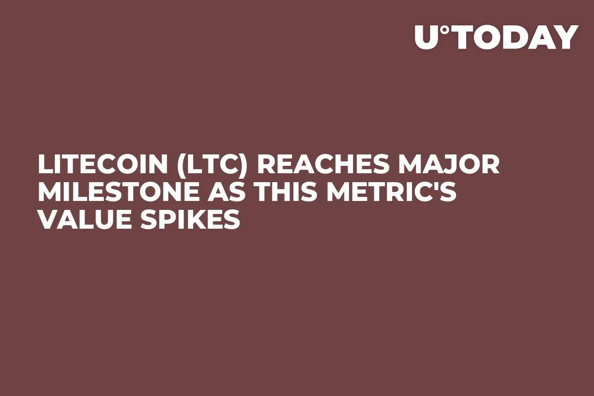 Litecoin (LTC) Reaches Major Milestone as This Metric's Value Spikes 