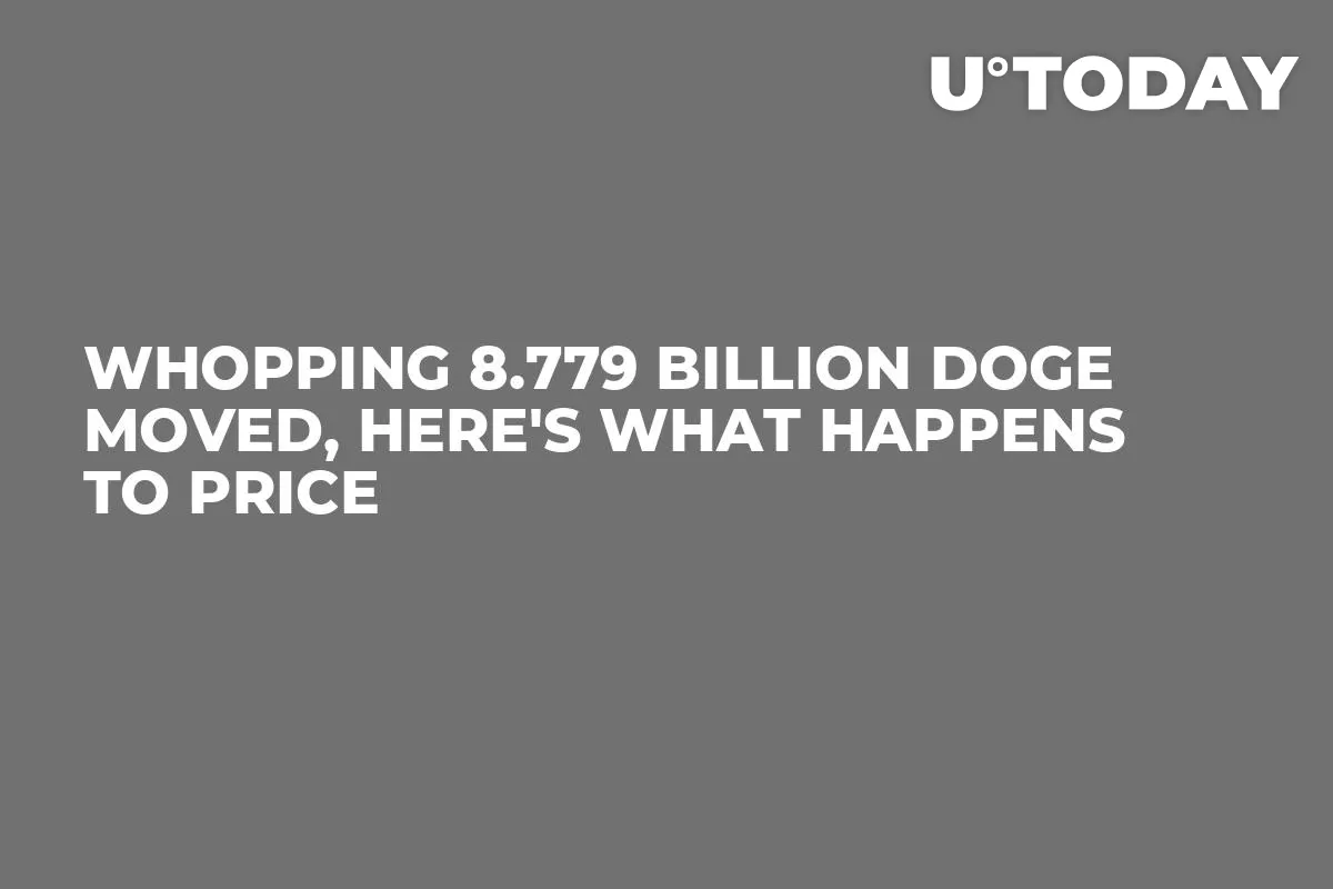 Whopping 8.779 Billion DOGE Moved, Here's What Happens to Price