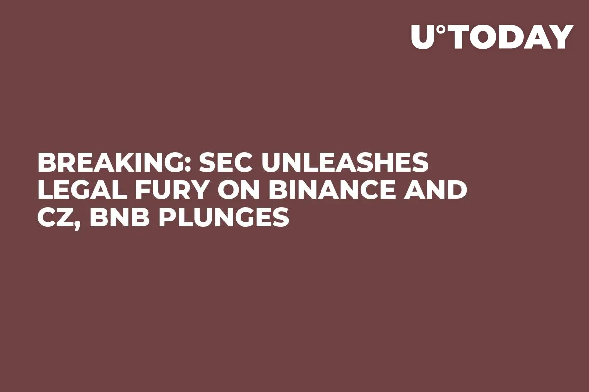 Breaking: SEC Unleashes Legal Fury on Binance and CZ, BNB Plunges