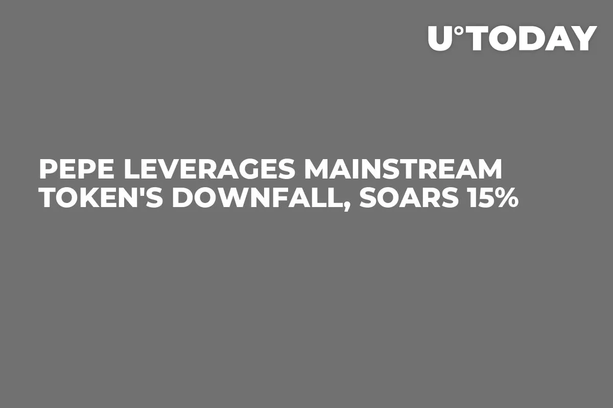 PEPE Leverages Mainstream Token's Downfall, Soars 15%