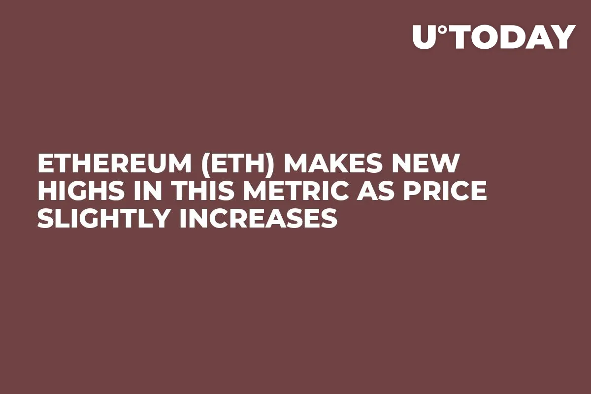 Ethereum (ETH) Makes New Highs in This Metric as Price Slightly Increases