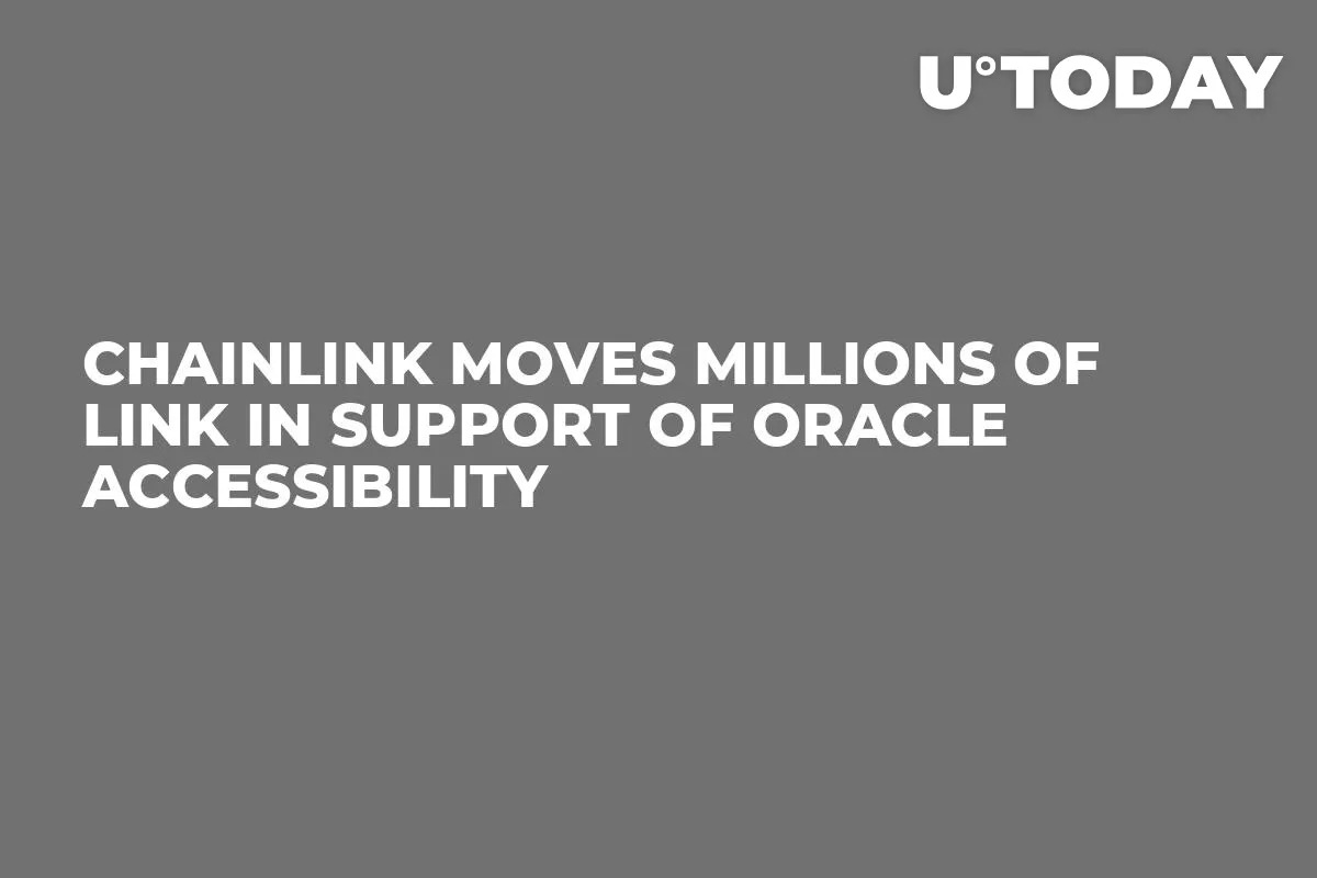 Chainlink Moves Millions of LINK in Support of Oracle Accessibility