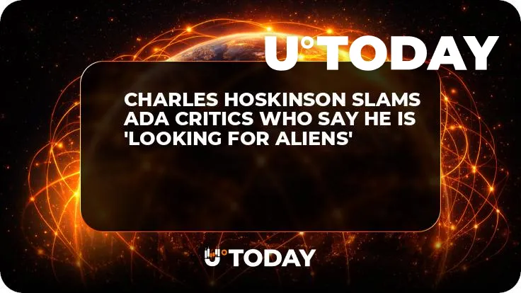 Charles Hoskinson Slams ADA Critics Who Say He Is 'Looking for Aliens'