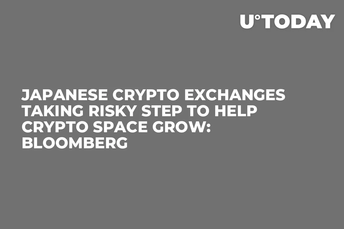 Japanese Crypto Exchanges Taking Risky Step to Help Crypto Space Grow: Bloomberg