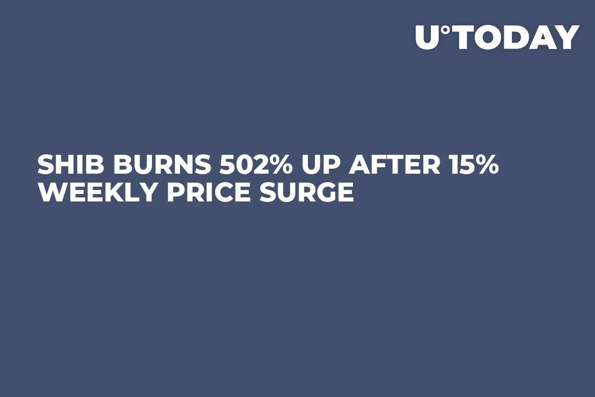 SHIB Burns 502% Up After 15% Weekly Price Surge