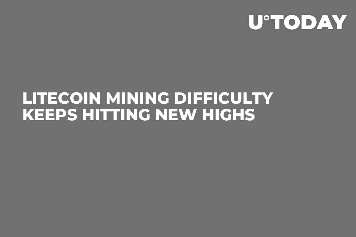 Litecoin Mining Difficulty Keeps Hitting New Highs