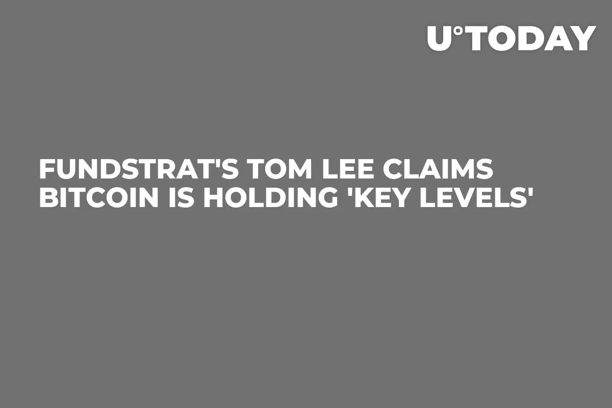 Fundstrat's Tom Lee Claims Bitcoin Is Holding 'Key Levels'