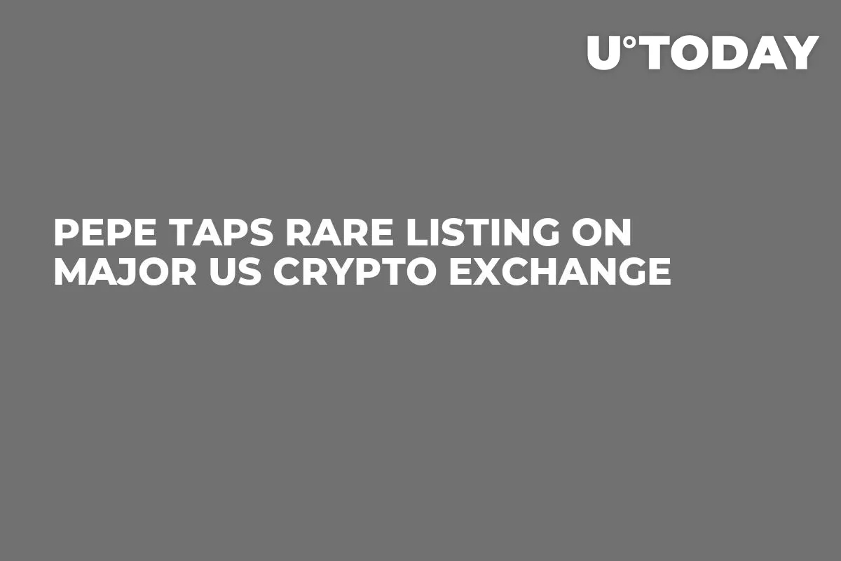 PEPE Taps Rare Listing on Major US Crypto Exchange