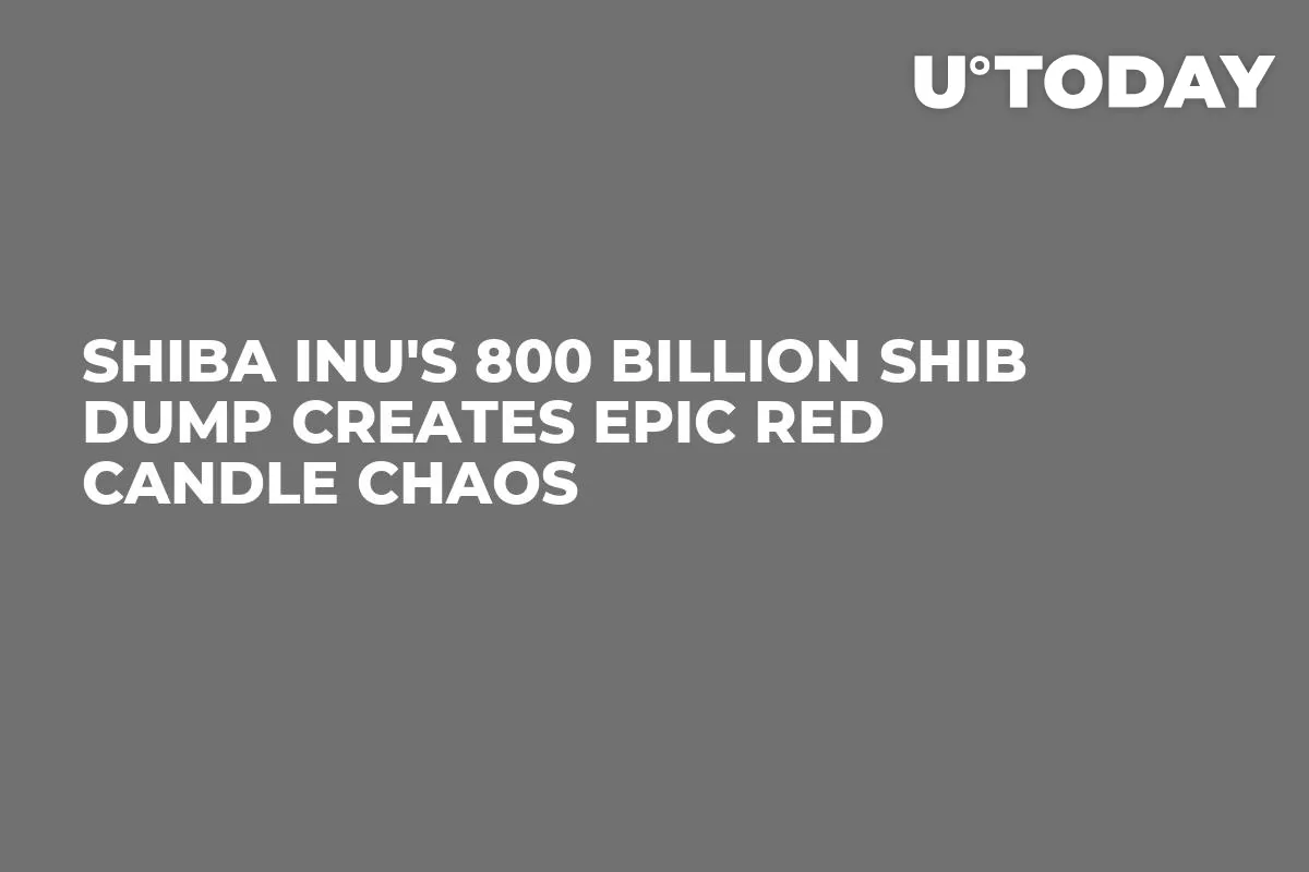 Shiba Inu's 800 Billion SHIB Dump Creates Epic Red Candle Chaos