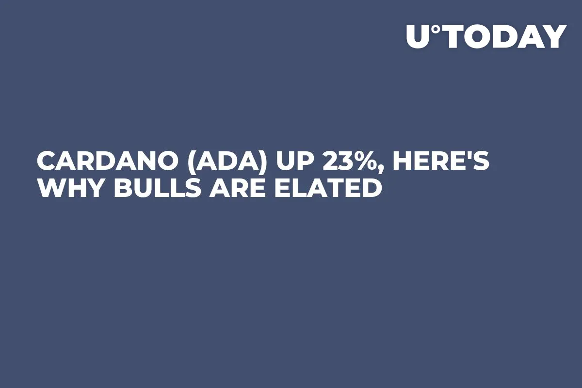 Cardano (ADA) up 23%, Here's Why Bulls Are Elated