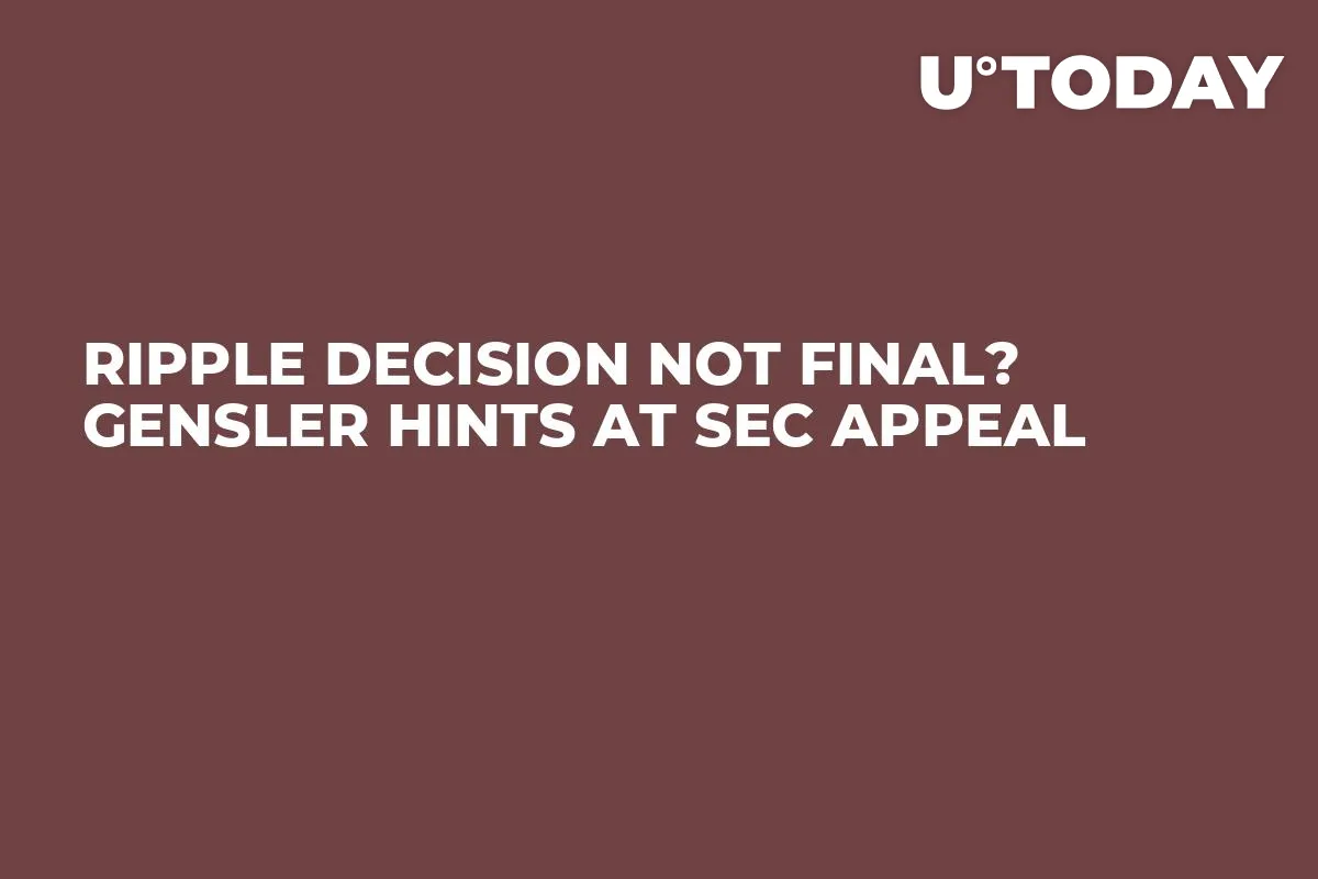 Ripple Decision Not Final? Gensler Hints at SEC Appeal