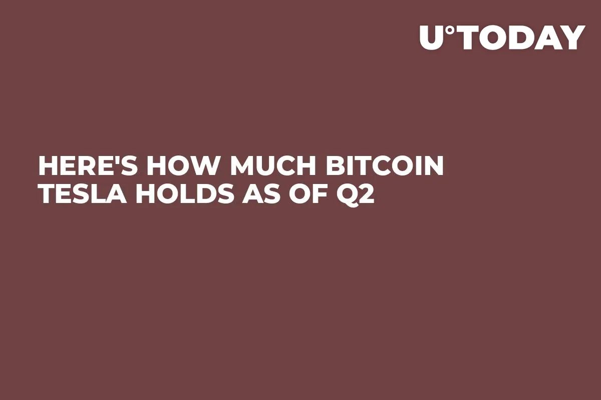 Here's How Much Bitcoin Tesla Holds as of Q2