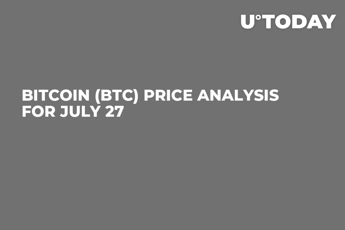 Bitcoin (BTC) Price Analysis for July 27
