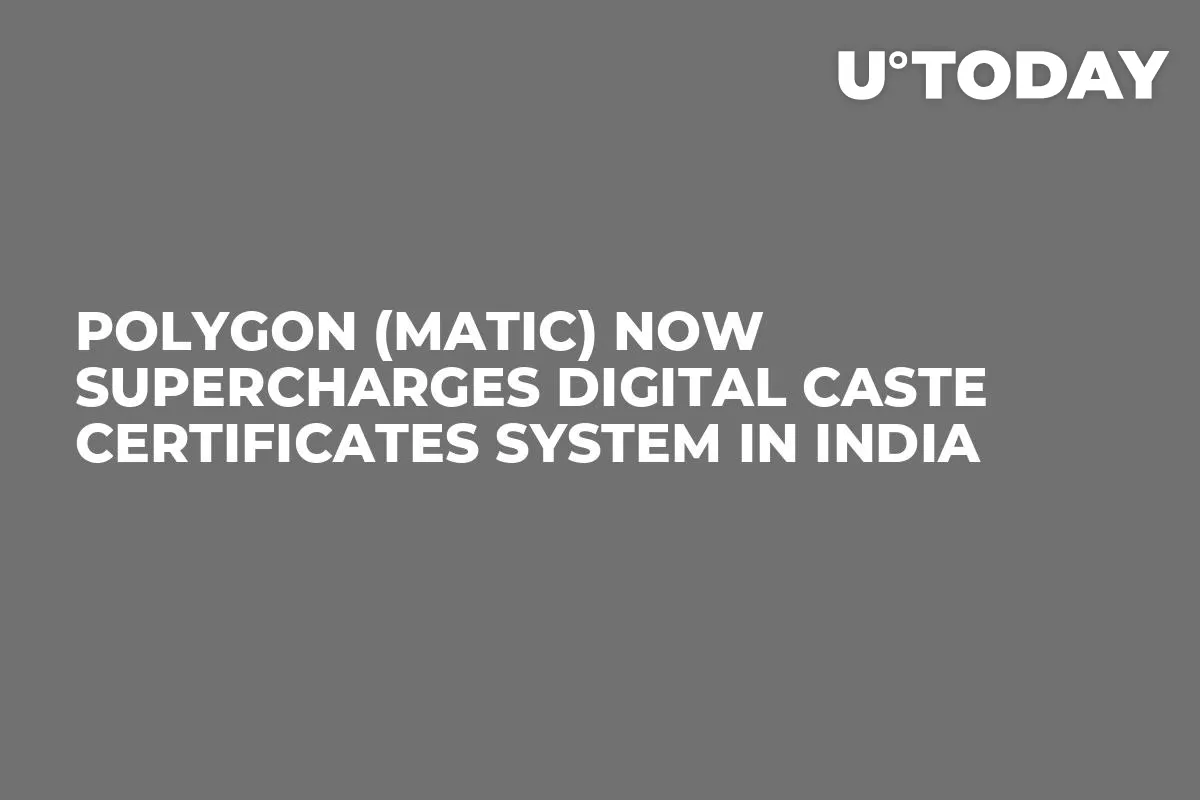 Polygon (MATIC) Now Supercharges Digital Caste Certificates System in India
