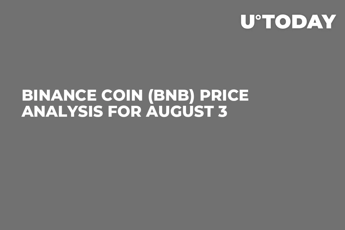 Binance Coin (BNB) Price Analysis for August 3