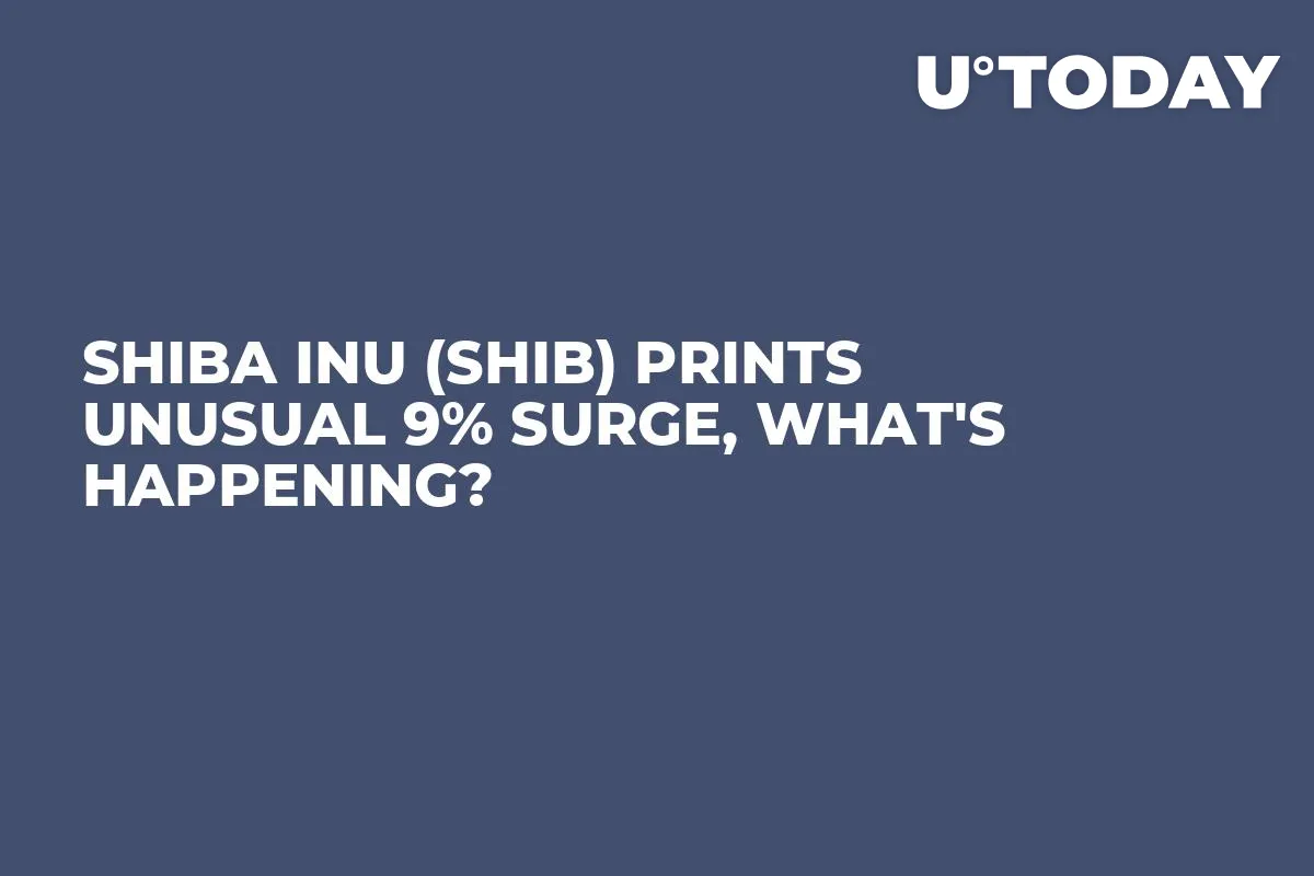 Shiba Inu (SHIB) Prints Unusual 9% Surge, What's Happening?
