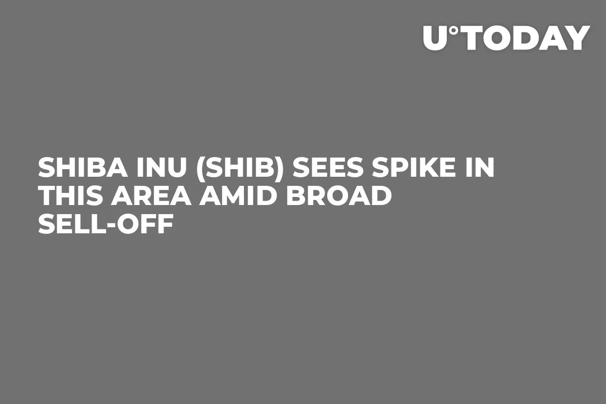 Shiba Inu (SHIB) Sees Spike in This Area Amid Broad Sell-off