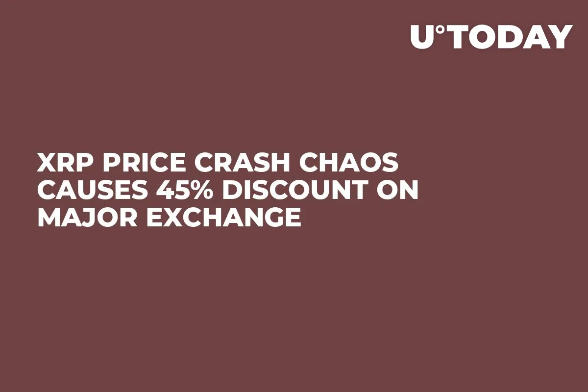 XRP Price Crash Chaos Causes 45% Discount on Major Exchange