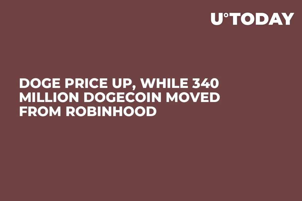 DOGE Price Up, While 340 Million Dogecoin Moved From Robinhood