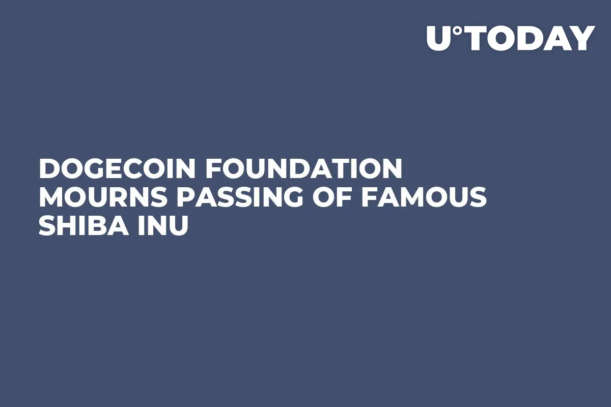 Dogecoin Foundation Mourns Passing of Famous Shiba Inu